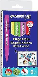 Penmark Yıkanabilir Süper Jumbo Keçeli Kalem Brush Uç 6 Lı - 1