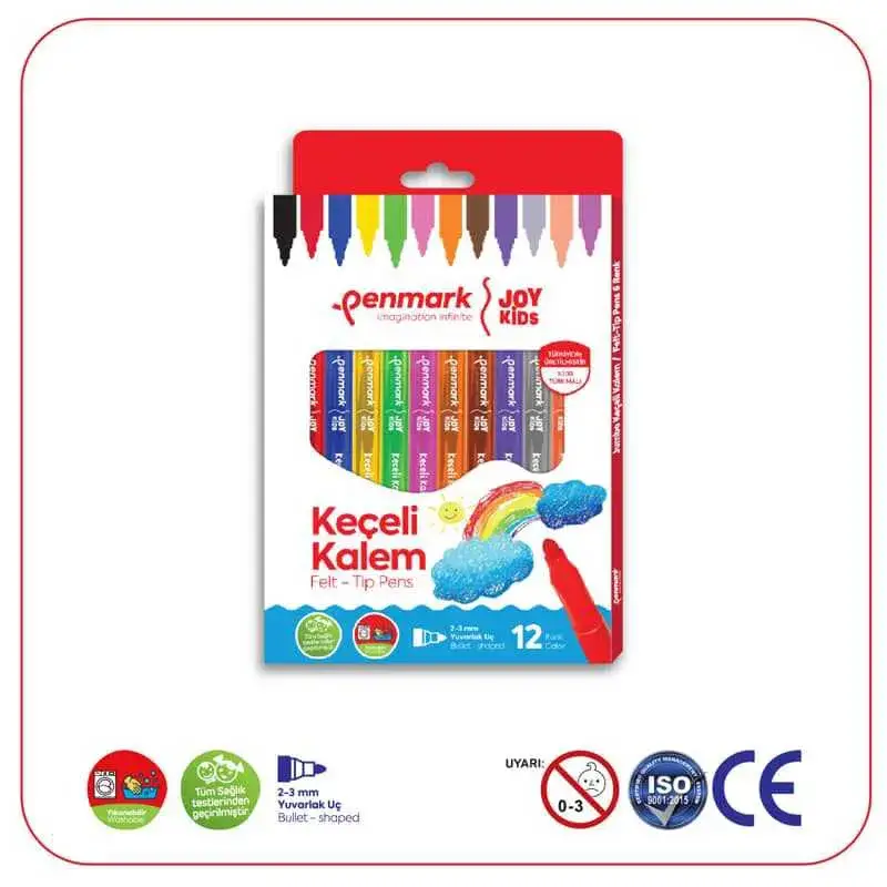 Penmark Yıkanabilir Süper Keçeli Kalem 12 Li - 1