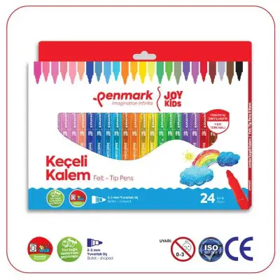 Penmark Yıkanabilir Süper Keçeli Kalem 24 Lü - 1
