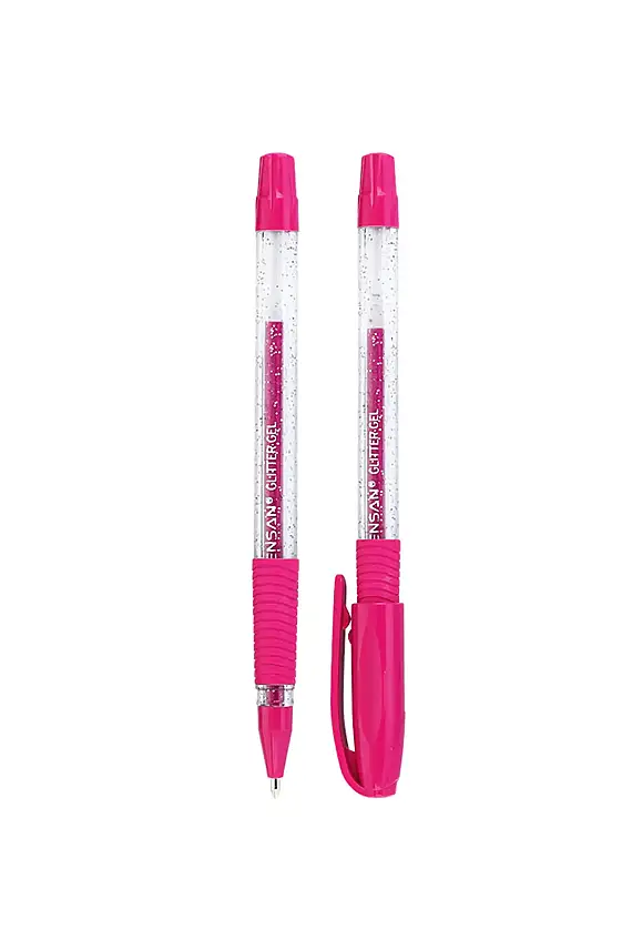 Pensan Glitter Simli Jel Kalem 1 mm Pembe - 1