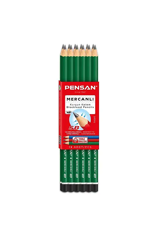 Pensan Kurşun Kalem Figürlü 12 Li - 1
