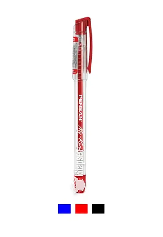 Pensan My-King Jel Metal Klips Kalem 0.5 mm Kırmızı - 1