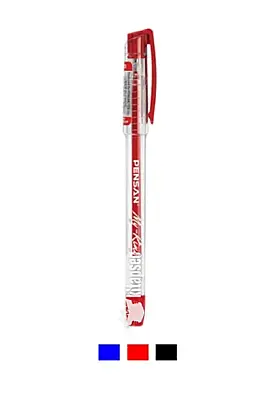Pensan My-King Jel Metal Klips Kalem 0.5 mm Kırmızı - Pensan (1)