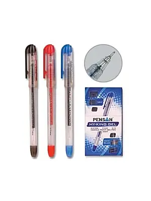 Pensan My-King Jel Metal Klips Kalem 0.5 mm Mavi - Pensan (1)