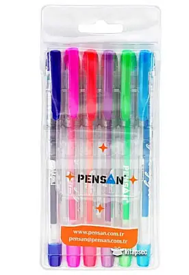Pensan My King Neon Jel Kalem Renkli 6 Lı Set - Pensan (1)