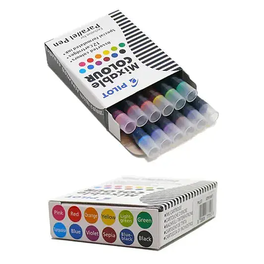 Pilot Parallel Pen Orjinal Kartuş Karışık Renkli 12 Li - 2