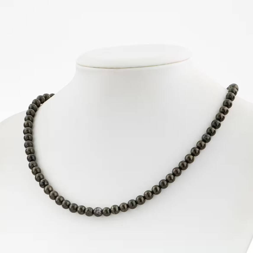 Pirit 6 mm Dizi Doğal Taş Kolye - 1