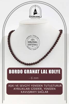 Pirit 6 mm Dizi Doğal Taş Kolye - Osmanlı Doğaltaş