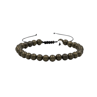 Pirit 6mm Merdiven Kapama Doğal Taş Bileklik - Osmanlı Doğaltaş