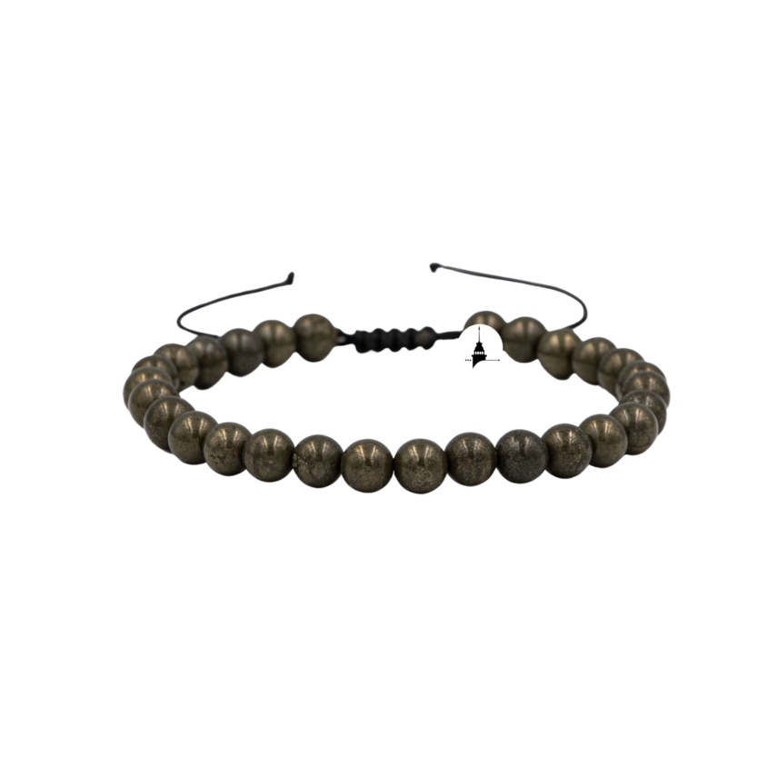 Pirit 6mm Merdiven Kapama Doğal Taş Bileklik - 2