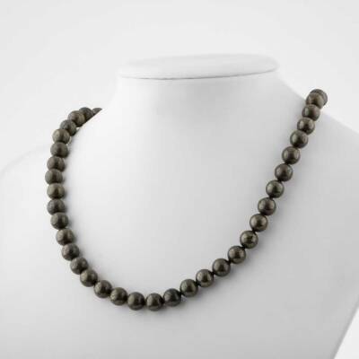 Pirit 8 mm Düğümlü Doğal Taş Kolye - 3