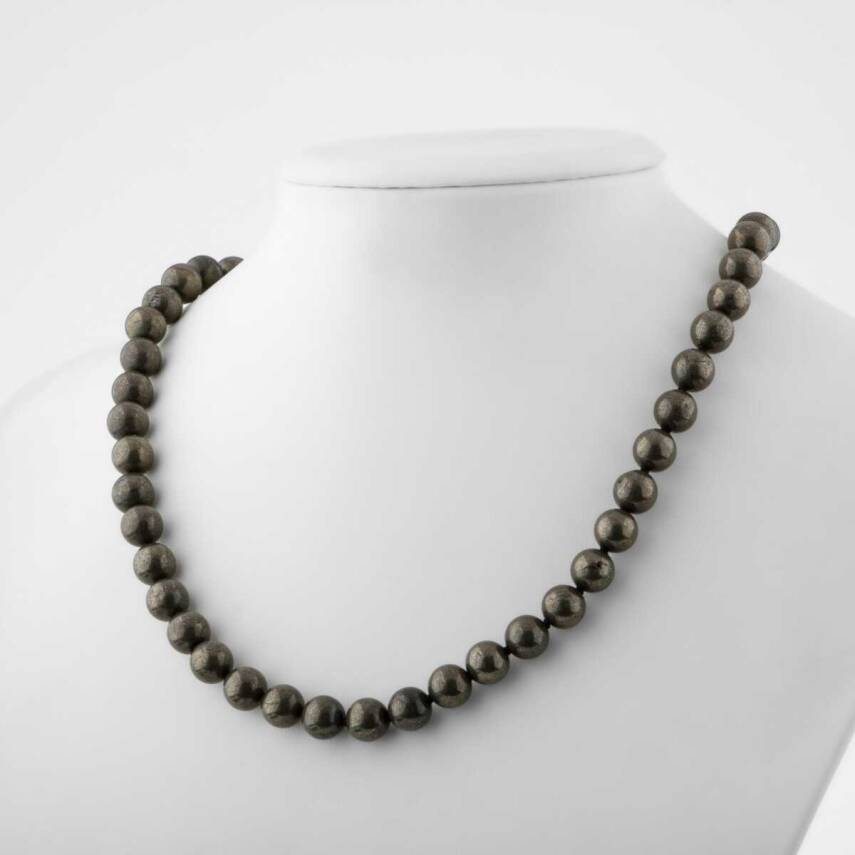 Pirit 8 mm Düğümlü Doğal Taş Kolye - 3
