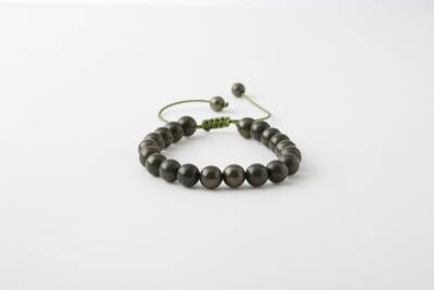 Pirit 8mm Merdiven Kapama Doğal Taş Bileklik - Osmanlı Doğaltaş