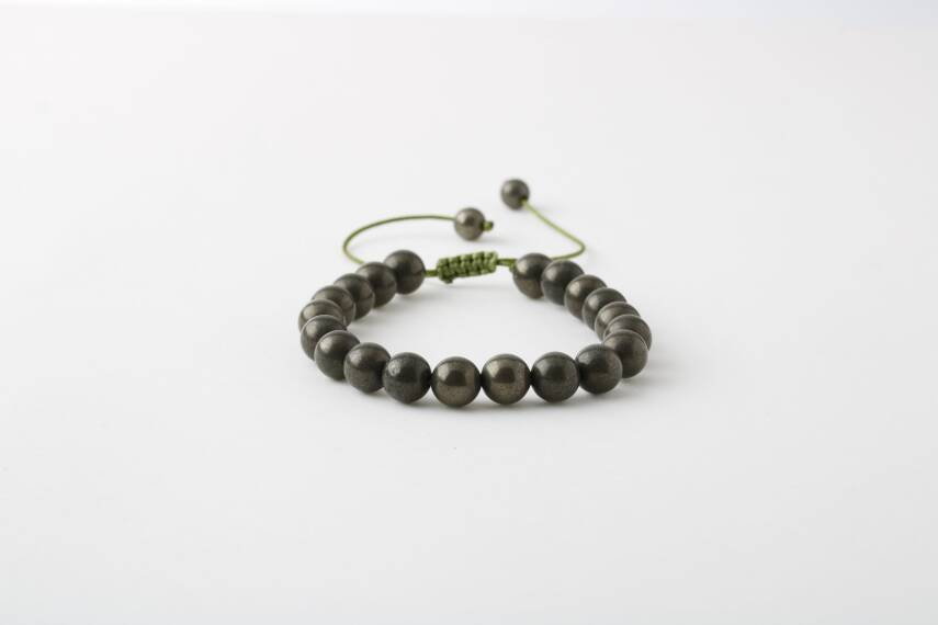 Pirit 8mm Merdiven Kapama Doğal Taş Bileklik - 2