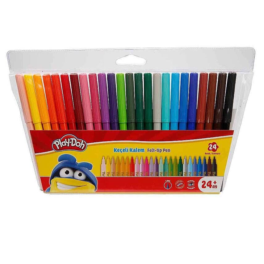 Play-Doh Keçeli Kalem 2 mm 24 Renk - 1