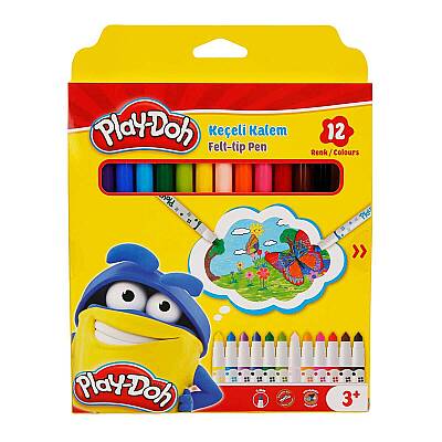 Play-Doh Keçeli Kalem 5 mm 12 Renk - Play-Doh