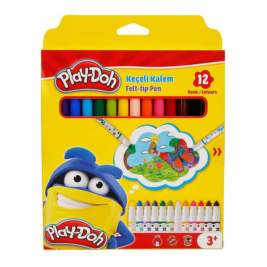 Play-Doh Keçeli Kalem 5 mm 12 Renk - 1