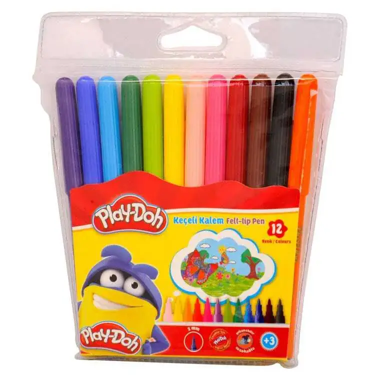 Play-Doh Keçeli Kalem Pvc 2Mm 12 Renk - 2