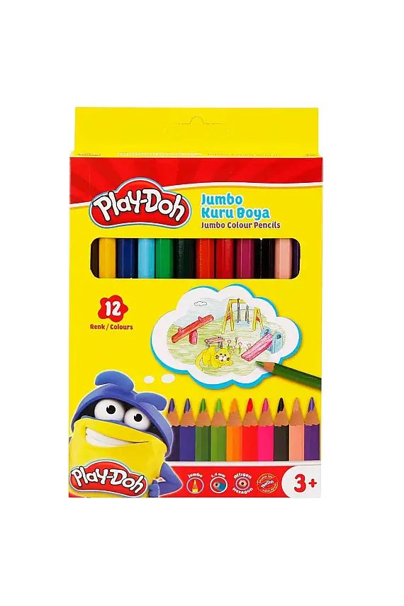 Play-Doh Kuruboya Jumbo 12 Renk - 3