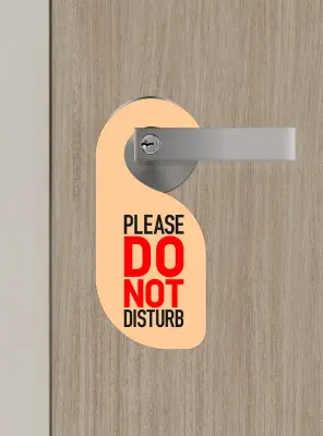 Please Do Not Disturb, Lütfen Rahatsız Etmeyin Kapı Askısı Kapı Uyarı Levhası - 1