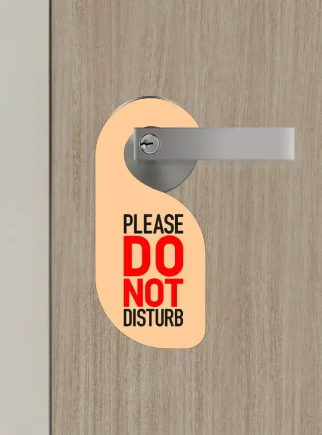 Please Do Not Disturb, Lütfen Rahatsız Etmeyin Kapı Askısı Kapı Uyarı Levhası - 1
