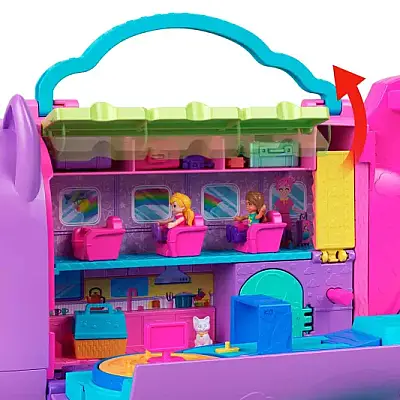 Polly Pocket Minik Kedi Hava Yolları Oyun Seti - Polly Pocket (1)