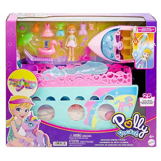 Polly Pocket Unicorn Dream Cruıse Oyun Seti - 1
