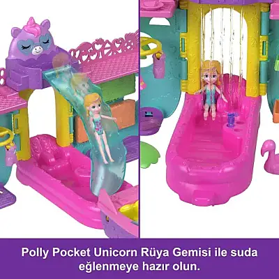 Polly Pocket Unicorn Dream Cruıse Oyun Seti - 5