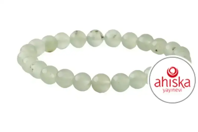 Prehnit 8mm Doğal Taş Bileklik - 2