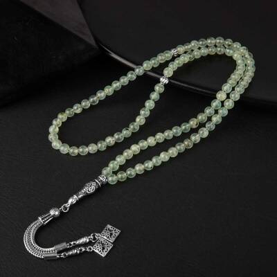 Prehnit Doğal Taş Tesbih 99luk - 6mm - Doğal Taş