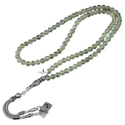 Prehnit Doğal Taş Tesbih 99luk - 6mm - Doğal Taş (1)