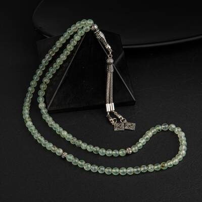 Prehnit Doğal Taş Tesbih 99luk - 6mm - 3