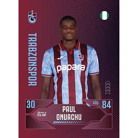 Pulse Trabzonspor Futbolcu Kartları 2025 - 2026 - 7