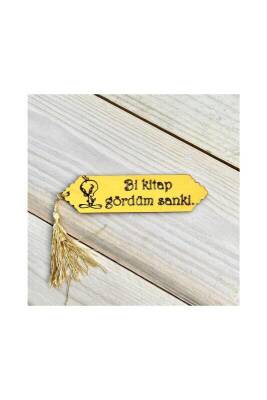 Püsküllü Kitap Ayraç - Bi Kitap Gördüm Sanki - Bemenda