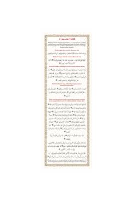 Pvc Cuma Hutbesi 10.5x29.7 - Ahıska Yayınevi