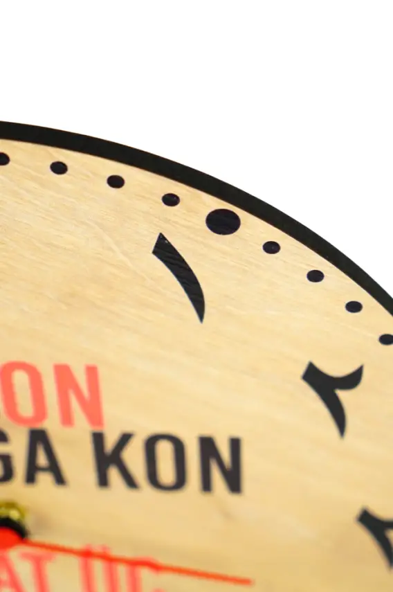 Arapça Saat On Yatağa Kon Saat 30x30 cm - 3