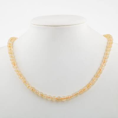 Renkli Turmalin 6 mm Dizi Doğal Taş Kolye - 2