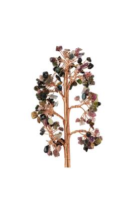 Renkli Turmalin Doğal Taş Dekoratif Ağaç - 3