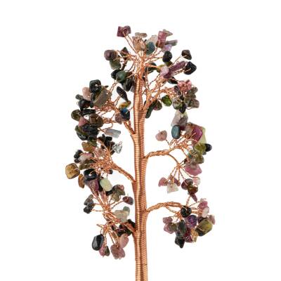 Renkli Turmalin Doğal Taş Dekoratif Ağaç - 3