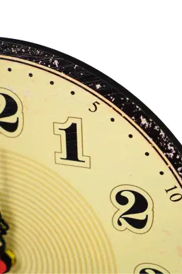 Retro Büyük Rakamlı Duvar Saati 30x30 cm - 3