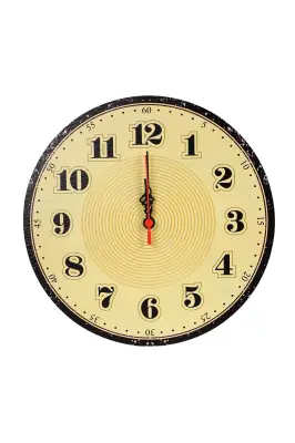 Retro Büyük Rakamlı Duvar Saati 30x30 cm - 1