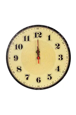 Retro Büyük Rakamlı Duvar Saati 30x30 cm - 1