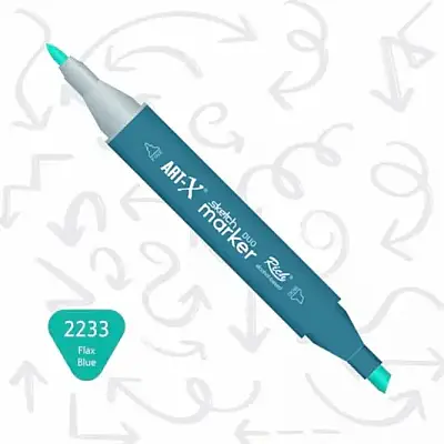 Rich Art-X Çift Uçlu Sketch Markör Kalem 2233 Keten - Rich (1)
