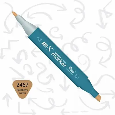Rich Art-X Çift Uçlu Sketch Markör Kalem 2467 Ahududu - 1