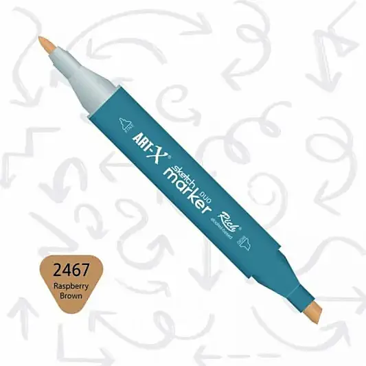 Rich Art-X Çift Uçlu Sketch Markör Kalem 2467 Ahududu - 2
