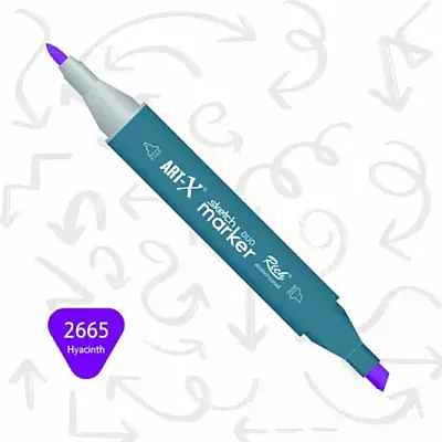Rich Art-X Çift Uçlu Sketch Markör Kalem 2665 Sümbül - 1
