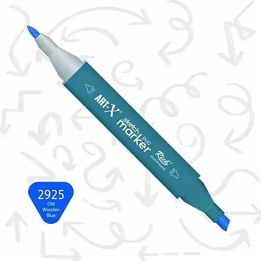 Rich Art-X Çift Uçlu Sketch Markör Kalem 2925 Ahşap Ton - 2