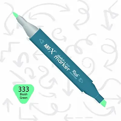 Rich Art-X Çift Uçlu Sketch Markör Kalem 333 Mavimsi - 1
