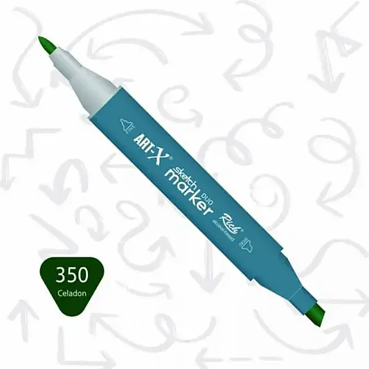 Rich Art-X Çift Uçlu Sketch Markör Kalem 350 Seladon - 1