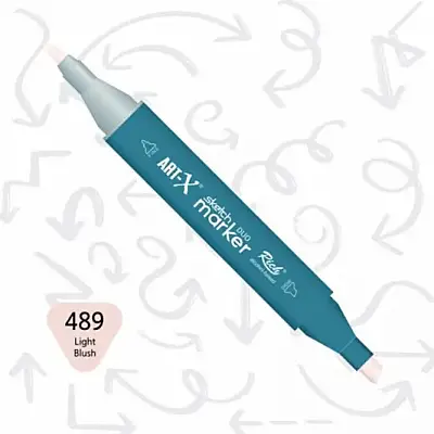 Rich Art-X Çift Uçlu Sketch Markör Kalem 489 Açık Allık - Rich (1)